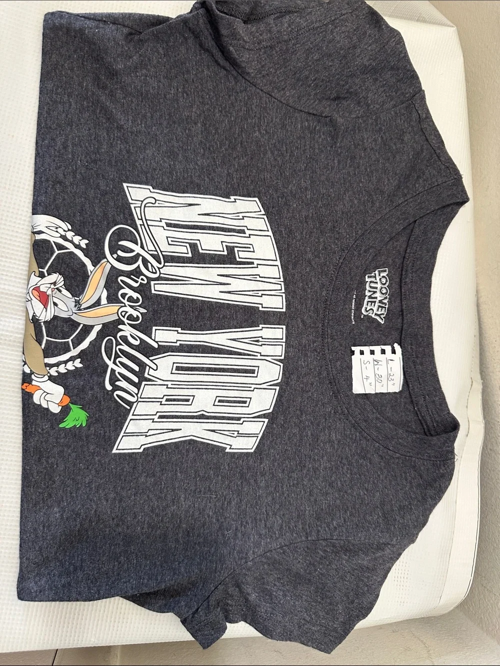 Warner Bros. Looney Tunes Charcoal Graphic Tank Top